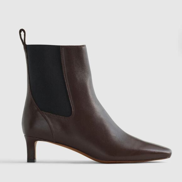 Madewell Shoes - NEW Madewell The Dimes Chelsea Dark Brown Leather Ankle Booties Turkish Coffee 9